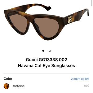 Gucci Tortoiseshell Sunglasses with Gold Logo